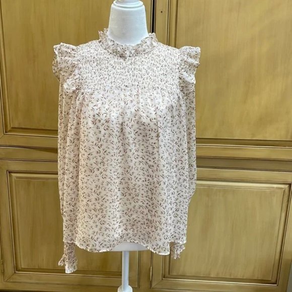 (SOLD) J.ING Delilah Cream Floral Blouse - Picture 3 of 5